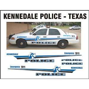  BILL BOZO KENNEDALE TEXAS POLICE DECALS