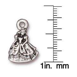 Silverplated Pewter Cinderella Princess Charms (Set of 2)