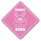 bunny crossing sign xing gift novelty rabbit cage food supplies