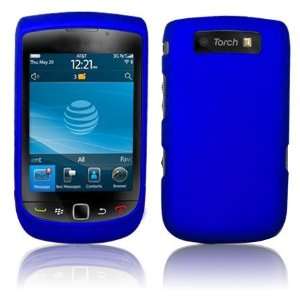  Blue Rubberized Protector Case for BlackBerry Torch 9800 