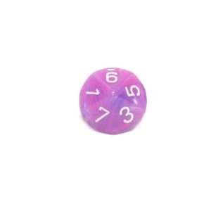  Wild Polyhedral 16mm Purple w/white d10 Dice Toys & Games
