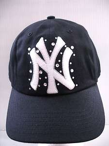   SECRET PINK BASEBALL NEW YORK MLB YANKEES BLING NY HAT CAP ONE SIZE