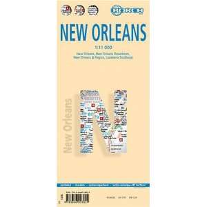  Laminated New Orleans Map by Borch (English Edition 