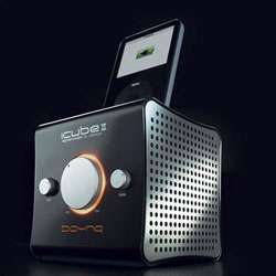 Black Boynq icube II Speaker and Dock for iPod  