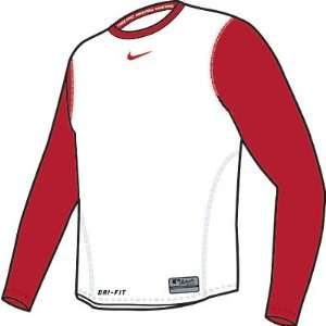  NIKE PRO COMBAT FITTED LS BASEBALL TOP (MENS) Sports 