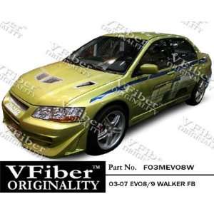   Mitsubishi EVO8 03 05 4dr VFiber FRP Walker 4pc Body Kit Automotive