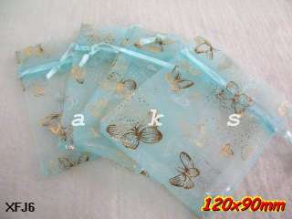 Butterfly Organza Wedding Favor Gift Bags Pouch 12x9cm/3.5x5 XFJ 12 