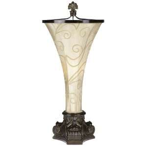  Embroidered Shade Table Torchiere Lamp