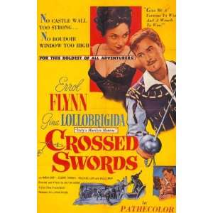 Crossed Swords Poster B 27x40 Errol Flynn Gina Lollobrigida Cesare 
