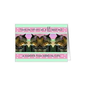  Birthday, 65, Funny, Her, Herding Cats Card Toys & Games