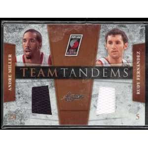   Team Tandems Andre Miller Rudy Fernandez Jersey Sports Collectibles
