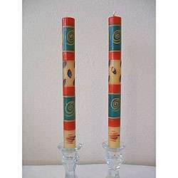 Pair of Tuscan Dinner Kapula Candles (South Africa)  
