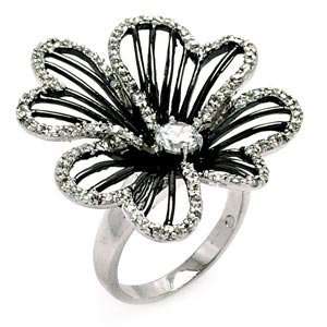   Enamel Flower Right Hand Ring (32.65 mm) SeaofDiamonds Jewelry
