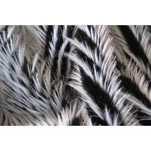  Skunk Black and White Tissavel Faux Fur Made in France 