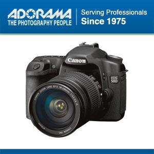 Canon EOS 50D 15.1MP Digital SLR Bundle w/EF S 18 200IS Lens, Black 