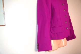 Cropped Wool Petite PINK jacket Coat Blazer Military S  