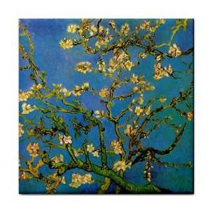  Blossoming Almond Tree By Vincent Van Gogh Tile Trivet 