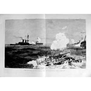  1889 Navy Manoeuvres Ushant Camperdown Ships Hero