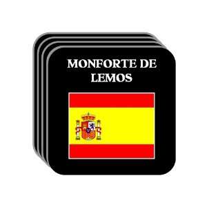 Spain [Espana]   MONFORTE DE LEMOS Set of 4 Mini Mousepad Coasters