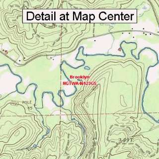  USGS Topographic Quadrangle Map   Brooklyn, Washington 