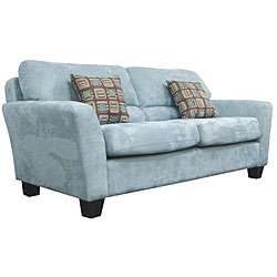 Westwood Tiffany Blue Microfiber Sofa  