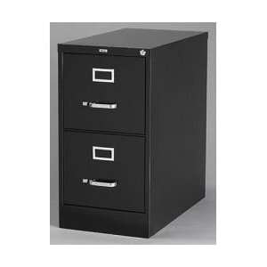  26.5 Deep 2 Drawer Legal Size File Cabinet (Black) (28 