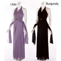 Aspeed Womens Wrap Halter style Formal Dress  