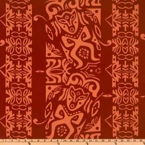   Collection Tiki Pareau Rust Fabric By The Yard Arts, Crafts & Sewing