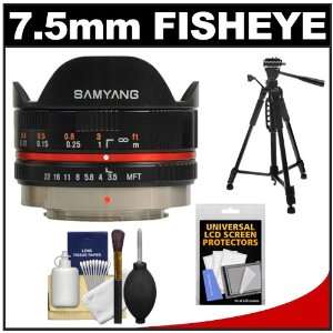  Samyang 7.5mm f/3.5 UMC Fisheye Manual Focus Lens (Black 