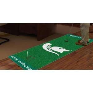 Michigan State MSU Spartans Golf Putting Green Runner Area Rug  