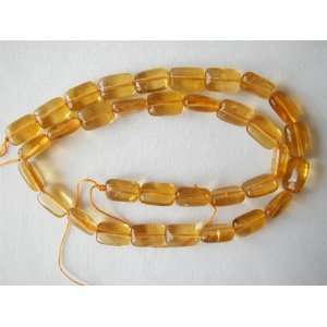  14mm yellow fluorite rectangle beads 16 strand