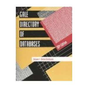  Gale Directory of Databases 30 2v Set (Gale Directory of Databases 