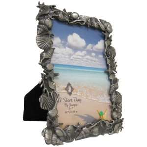  Frames B176457PW Pewter Sea Shell Patterned 5 x 7 Inch Picture 