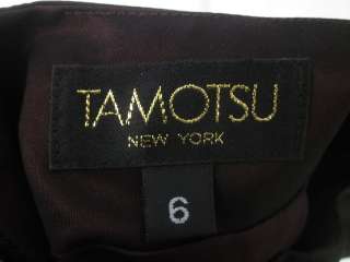 NWT TAMOTSU Iridescent Purple Black Design Skirt Sz 6  