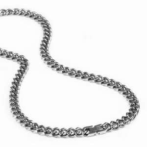  Stainless Steel Mens Solid Curb Chain Necklace 10MM 24 