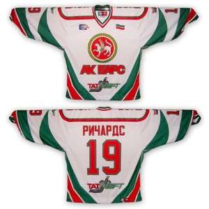 Brad Richards Ak Bars Kazan Russia League Home (White) Hockey Jersey 