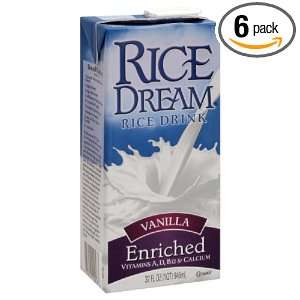 Rice Dream Vanilla Enriched, Gluten Free, 32 ounces (Pack of6)  