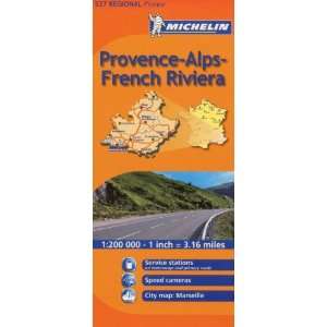  Michelin Map France Provence French Riviera 527 (Maps 
