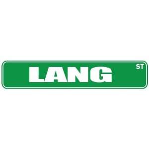   LANG ST  STREET SIGN