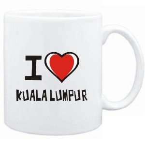  Mug White I love Kuala Lumpur  Capitals Sports 