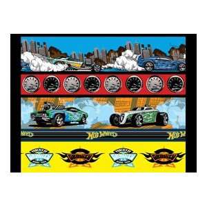  By The Yard Hot Wheels Stripe Quilt Cotton Fabric