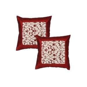 Cushion Covers Design Represents Indian Size 16 X 16 Inches Set of 2 