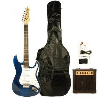 Barcelona Blue Electric Guitar Package with 10 Watt Amp   Beginner Kit