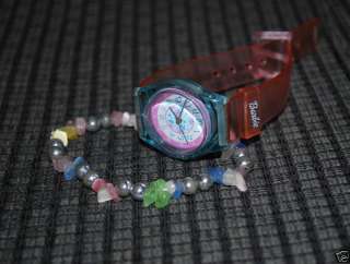 Girls Jewelry Barbie Watch & Bead / Silver Bracelet LOT  