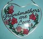 Stained Glass Suncatcher Grandmother Love Heart 5