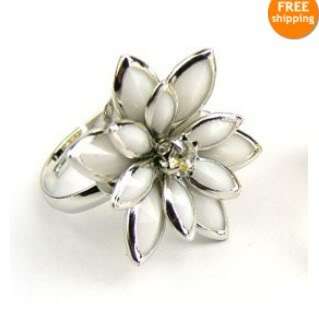 Fashion Exquisite Noble Cute Lotus Flower Sweet Ring valentines Ring 