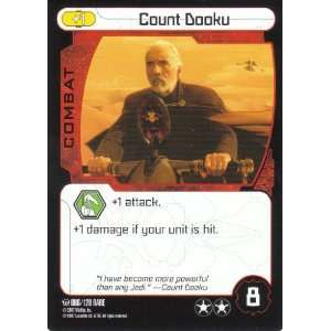  Star Wars Pocketmodel TCG Ground Assault Rare Card  Count Dooku 