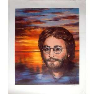  John Lennon Imagine Portrait By Parkhurst Signed 