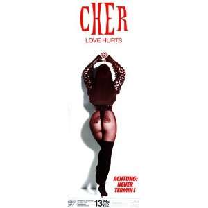  Cher   Love Hurts 1992   CONCERT   POSTER from GERMANY 