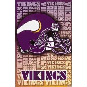  Minnesota Vikings Helmet Poster S1553